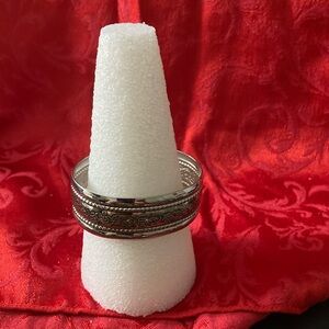 Lia Sophia Silver Textured Bracelet